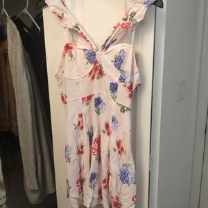 Forever 21 Floral Spring dress- medium, light pink